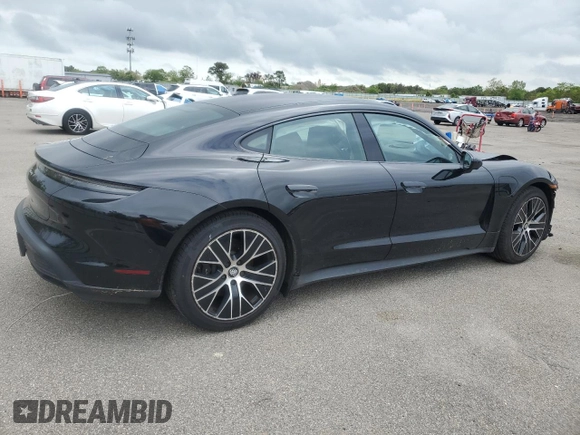 2022 Porsche Taycan with VIN WP0AA2Y1XNSA10446, listed as a Copart auction lot 57963775 with 35,223 mi miles and Salvage title. Bid and sale history available at DreamBid. Image 3.