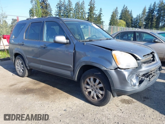 2005 Honda CR-V EX SE with VIN JHLRD78985C048197, listed as a IAAI auction lot 42173537 with 229,479 mi miles. Bid and sale history available at carsss.com. Image 1.