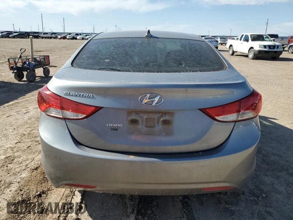 2013 Hyundai Elantra GLS with VIN KMHDH4AE8DU964979, listed as a Copart auction lot 53280055 with 175,977 mi miles and Salvage title. Bid and sale history available at DreamBid. Image 6.