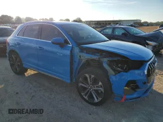 2019 Audi Q3 S line Premium Plus with VIN WA1EECF34K1084907, listed as a Copart auction lot 80546094 with 79,972 mi miles and Salvage Title. Bid and sale history available at carsss.com. Image 4.