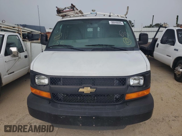 2015 Chevrolet Express Cargo z VIN 1GCWGFCF4F1230815, wystawiony jako Copart lot #60942305 z przebiegiem 185 018 mil mil oraz Czysty tytuł • Clean title. Historia ofert i sprzedaży dostępna na DreamBid. Obrazek 5.