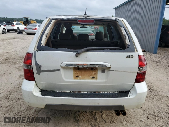 2002 Acura MDX with VIN 2HNYD18242H505745, listed as a Copart auction lot 67412234 with 264,596 mi miles and Salvage Title. Bid and sale history available at carsss.com. Image 6.