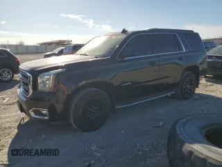 2015 GMC Yukon SLT with VIN 1GKS2BKC6FR508214, listed as a Copart auction lot 48882705 with 182,571 mi miles and Salvage Title. Bid and sale history available at carsss.com. Image 1.