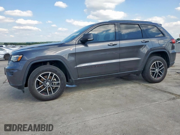 2018 Jeep Grand Cherokee Trailhawk with VIN 1C4RJFLG7JC467934, listed as a Copart auction lot 56193335 with 57,578 mi miles and Salvage title. Bid and sale history available at DreamBid. Image 1.