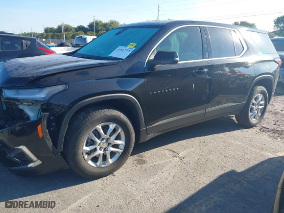 2023 Chevrolet Traverse LS with VIN 1GNERFKW9PJ340291, listed as a IAAI auction lot 41827755 with 16,677 mi miles. Bid and sale history available at carsss.com. Image 14.