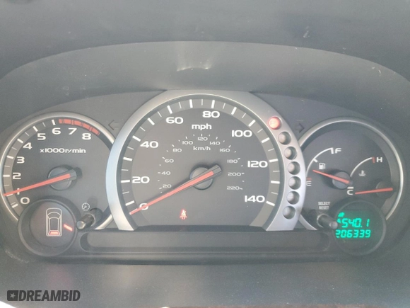 2005 Honda Pilot LX with VIN 2HKYF18115H559023, listed as a Copart auction lot 49797835 with 206,339 mi miles and Salvage Title. Bid and sale history available at carsss.com. Image 9.