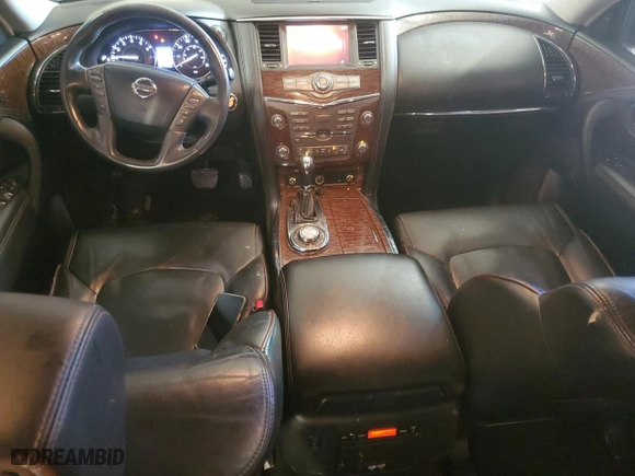 2017 Nissan Armada SV with VIN JN8AY2NC1H9502023, listed as a Copart auction lot 45584185 with 154,635 mi miles and Salvage Title. Bid and sale history available at carsss.com. Image 8.