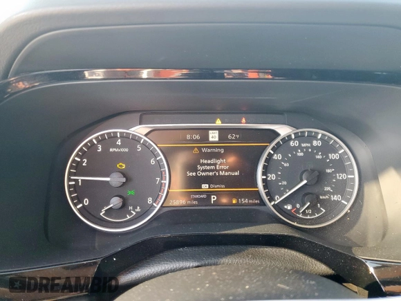 2023 Nissan Pathfinder SL with VIN 5N1DR3CB5PC262770, listed as a Copart auction lot 56664725 with 25,896 mi miles and Salvage title. Bid and sale history available at DreamBid. Image 9.