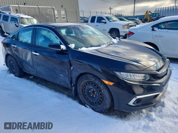 2020 Honda Civic Sedan Touring with VIN 2HGFC1F93LH105422, listed as a Copart auction lot 88485325 with 72,006 mi miles and Salvage Title. Bid and sale history available at carsss.com. Image 4.