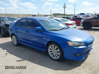 2009 Mitsubishi Lancer GTS with VIN JA3AU86W79U013299, listed as a IAAI auction lot 41765639 with 116,655 mi miles. Bid and sale history available at carsss.com. Image 1.