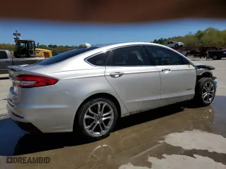 2019 Ford Fusion Hybrid Titanium with VIN 3FA6P0RU7KR206436, listed as a Copart auction lot 46141634 with 52,730 mi miles and Non Repairable. Bid and sale history available at carsss.com. Image 3.