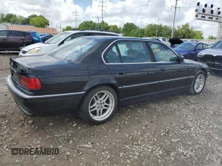 2000 BMW 7 Series 740iL with VIN WBAGH8345YDP12753, listed as a Copart auction lot 56786345 with 130,636 mi miles and Clean title. Bid and sale history available at DreamBid. Image 3.