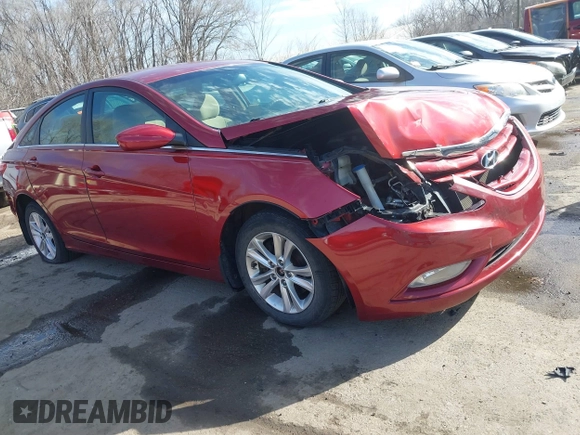 2013 Hyundai Sonata GLS z VIN 5NPEB4AC5DH676923, wystawiony jako IAAI lot #41805315 z przebiegiem 178 563 mil mil oraz . Historia ofert i sprzedaży dostępna na DreamBid. Obrazek 1.