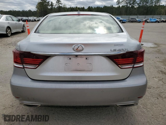 2016 Lexus LS 460 L with VIN JTHGL5EF9G5056725, listed as a Copart auction lot 49568625 with 87,226 mi miles and Salvage title. Bid and sale history available at DreamBid. Image 6.