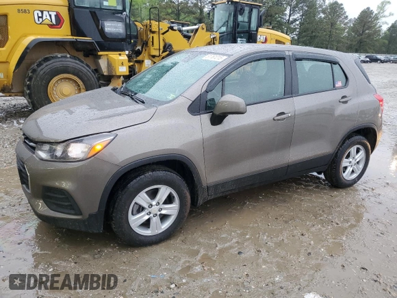 2021 Chevrolet Trax LS with VIN KL7CJNSBXMB356453, listed as a Copart auction lot 51761215 with 43,828 mi miles and Salvage Title. Bid and sale history available at carsss.com. Image 1.