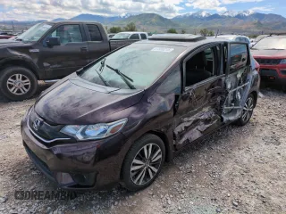 2017 Honda Fit EX-L with VIN JHMGK5H97HS022097, listed as a Copart auction lot 57300215 with Not provided miles and Salvage title. Bid and sale history available at DreamBid. Image 1.