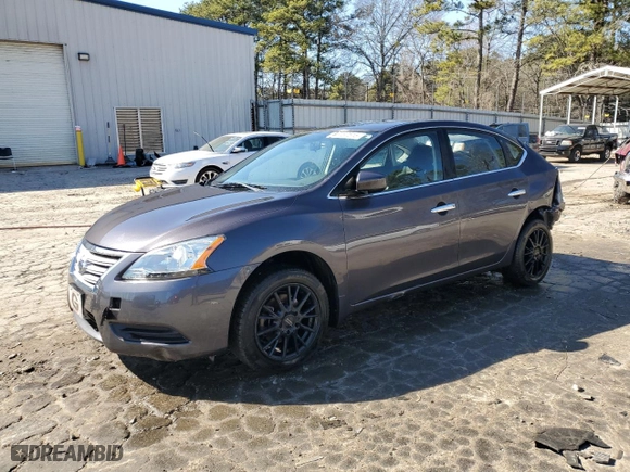 2014 Nissan Sentra S with VIN 3N1AB7AP4EL682154, listed as a Copart auction lot 46187515 with 105,570 mi miles and Salvage Title. Bid and sale history available at carsss.com. Image 1.