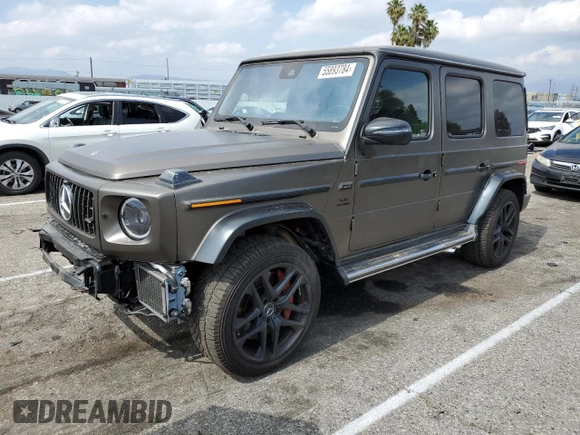 2021 Mercedes-Benz G 63 AMG with VIN W1NYC7HJ8MX392764, listed as a Copart auction lot 55893784 with 33,008 mi miles and . Bid and sale history available at DreamBid. Image 1.