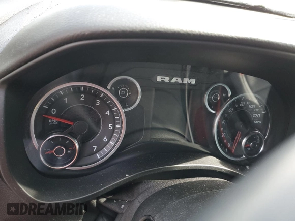2021 Ram 1500 Big Horn with VIN 1C6RRFBGXMN561932, listed as a Copart auction lot 45969175 with 0 mi miles and Salvage Title. Bid and sale history available at carsss.com. Image 9.