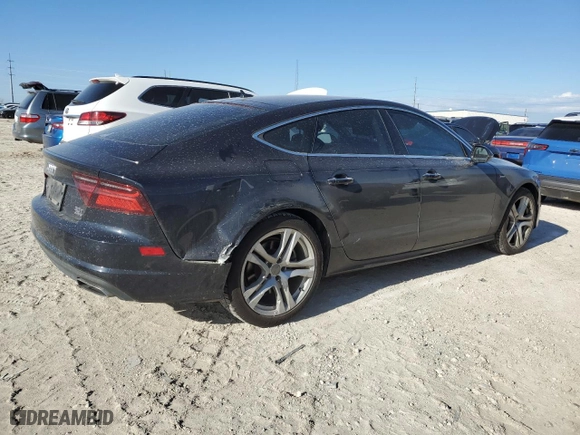 2017 Audi A7 Premium Plus with VIN WAUW2AFCXHN124798, listed as a Copart auction lot 89007825 with 160,822 mi miles and Salvage Title. Bid and sale history available at carsss.com. Image 3.