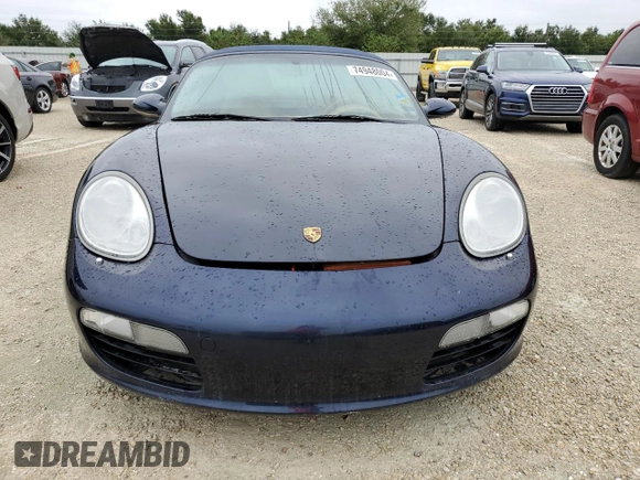 2005 Porsche Boxster с VIN WP0CA29875U713041, выставлен на аукционе Copart как лот 74948004 с пробегом Не указан миль и Списание • Salvage title. История ставок и продаж доступна на DreamBid. Изображение 5.
