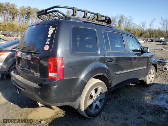 2013 Honda Pilot Touring with VIN 5FNYF4H98DB038630, listed as a Copart auction lot 88223605 with 156,790 mi miles and Salvage Title. Bid and sale history available at carsss.com. Image 3.