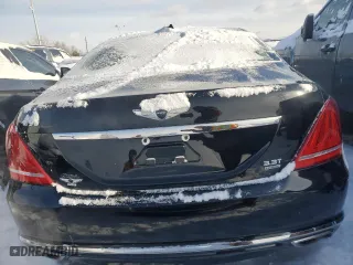 2017 Genesis G90 3.3T Premium with VIN KMHG34JA2HU032517, listed as a Copart auction lot 88543615 with 88,775 mi miles and Salvage Title. Bid and sale history available at carsss.com. Image 6.