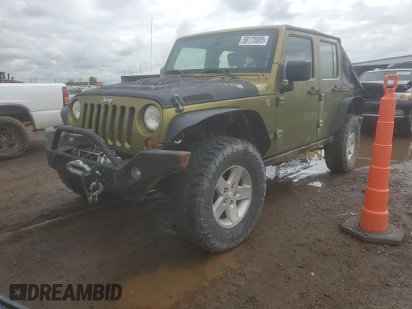 2008 Jeep Wrangler Rubicon with VIN 1J8GA69128L532086, listed as a Copart auction lot 58173905 with 227,802 mi miles and Clean title. Bid and sale history available at DreamBid. Image 1.