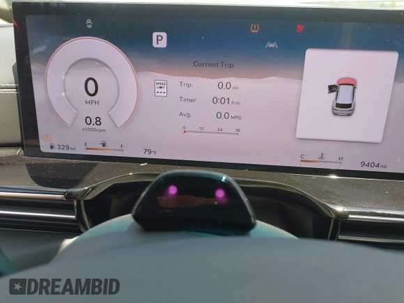 2025 Genesis GV80 Standard with VIN KMUHFESB8SU267537, listed as a IAAI auction lot 42665736 with 9,404 mi miles and . Bid and sale history available at DreamBid. Image 7.