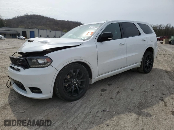 2019 Dodge Durango R/T with VIN 1C4SDJCT4KC617329, listed as a Copart auction lot 52976745 with 92,851 mi miles and Salvage title. Bid and sale history available at DreamBid. Image 1.