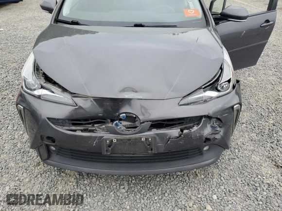 2020 Toyota Prius LE z VIN JTDL9RFU6L3021262, wystawiony jako Copart lot #60809845 z przebiegiem 83 870 mil mil oraz Szkoda całkowita • Salvage title. Historia ofert i sprzedaży dostępna na DreamBid. Obrazek 12.