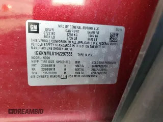 2017 GMC Acadia SLT z VIN 1GKKNMLA1HZ297555, wystawiony jako Copart lot #53368865 z przebiegiem 138 567 mil mil oraz Szkody całkowita. Historia ofert i sprzedaży dostępna na DreamBid. Obrazek 16.