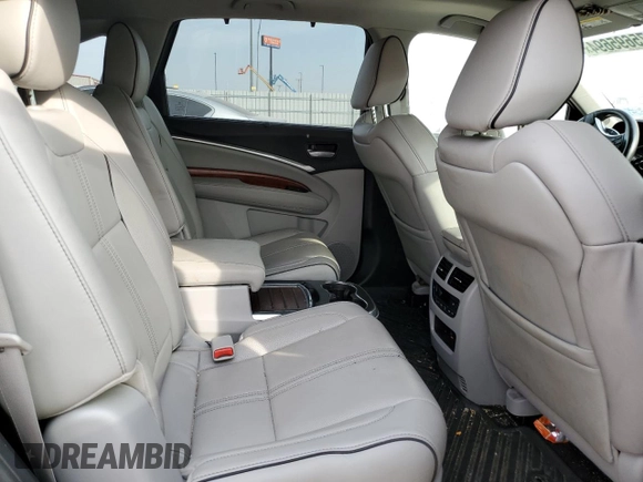 2017 Acura MDX Sport Hybrid w/Advance Pkg with VIN 5FRYD7H71HB000196, listed as a Copart auction lot 75695694 with 0 mi miles and Salvage Title. Bid and sale history available at carsss.com. Image 11.