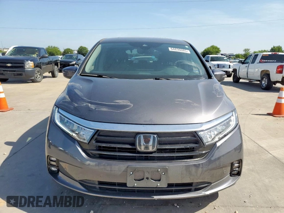 2023 Honda Odyssey Touring with VIN 5FNRL6H89PB053593, listed as a Copart auction lot 64836685 with 26,568 mi miles and Salvage title. Bid and sale history available at DreamBid. Image 5.