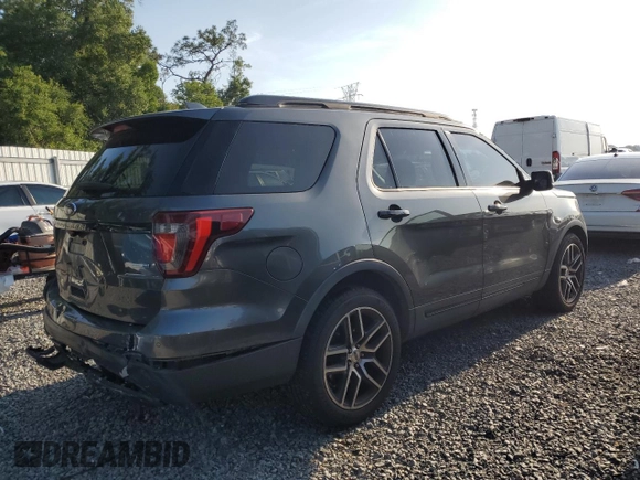 2016 Ford Explorer Sport with VIN 1FM5K8GT6GGC82303, listed as a Copart auction lot 58893055 with 96,581 mi miles and Salvage title. Bid and sale history available at DreamBid. Image 3.