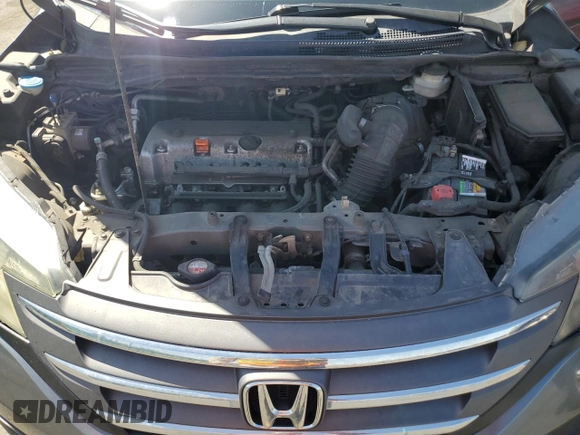 2012 Honda CR-V EX-L with VIN 2HKRM3H79CH513799, listed as a Copart auction lot 49715795 with 151,509 mi miles and Salvage Title. Bid and sale history available at carsss.com. Image 12.
