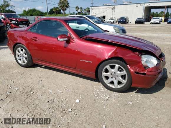 2002 Mercedes-Benz SLK-Class 2.3L Kompressor with VIN WDBKK49F32F243947, listed as a Copart auction lot 68308554 with 60,116 mi miles and Salvage Title. Bid and sale history available at carsss.com. Image 4.