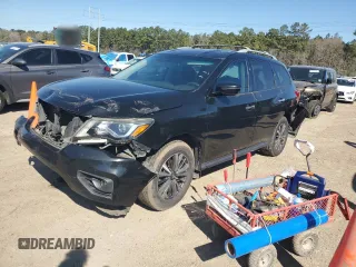 2018 Nissan Pathfinder SV with VIN 5N1DR2MNXJC628295, listed as a Copart auction lot 48400145 with 194,549 mi miles and Salvage title. Bid and sale history available at DreamBid. Image 1.