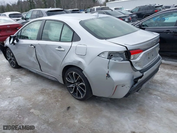 2021 Toyota Corolla SE with VIN JTDS4MCE3MJ074573, listed as a IAAI auction lot 41604099 with 69,302 mi miles. Bid and sale history available at carsss.com. Image 3.