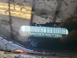 2019 Nissan Frontier SV with VIN 1N6AD0ER7KN712895, listed as a Copart auction lot 58810345 with 77,941 mi miles and Salvage title. Bid and sale history available at DreamBid. Image 12.