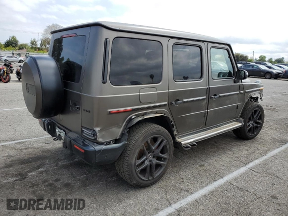 2021 Mercedes-Benz G 63 AMG with VIN W1NYC7HJ8MX392764, listed as a Copart auction lot 55893784 with 33,008 mi miles and . Bid and sale history available at DreamBid. Image 3.