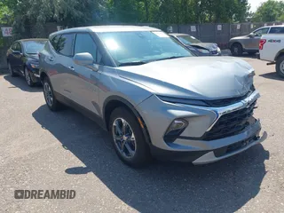 2025 Chevrolet Blazer LT with VIN 3GNKBHR44SS191853, listed as a IAAI auction lot 42614428 with 8,703 mi miles and . Bid and sale history available at DreamBid. Image 1.