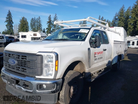 2023 Ford F-250 XL with VIN 1FT7X2BAXPED71157, listed as a IAAI auction lot 41265426 with 23,072 mi miles and . Bid and sale history available at DreamBid. Image 2.