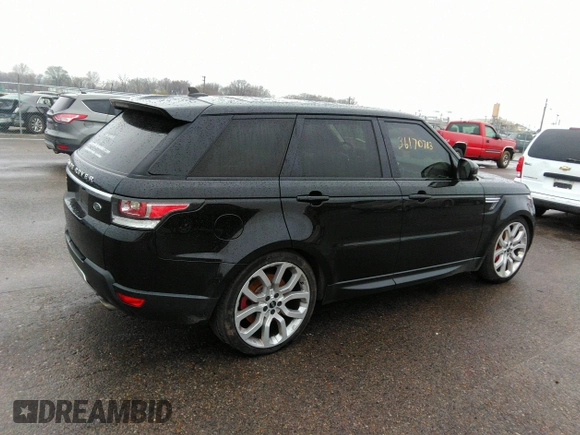 2016 Land Rover Range Rover Sport V8 Dynamic with VIN SALWR2EF1GA555514, listed as a IAAI auction lot 36170783 with 94,144 mi miles. Bid and sale history available at carsss.com. Image 4.