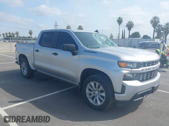 2021 Chevrolet Silverado 1500 Custom with VIN 3GCPYBEK2MG346534, listed as a IAAI auction lot 42116441 with 83,994 mi miles and . Bid and sale history available at DreamBid. Image 1.