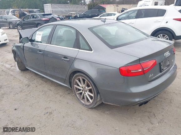 2014 Audi A4 Premium Plus with VIN WAUFFAFL5EA081043, listed as a IAAI auction lot 41576443 with 137,680 mi miles. Bid and sale history available at carsss.com. Image 3.