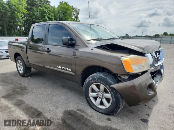 2009 Nissan Titan SE with VIN 1N6BA07D99N302396, listed as a Copart auction lot 59413545 with 181,688 mi miles and Salvage title. Bid and sale history available at DreamBid. Image 4.