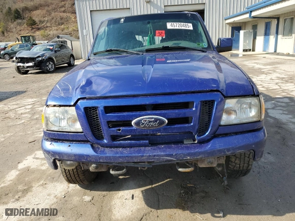 2006 Ford Ranger XL with VIN 1FTYR15E16PA18428, listed as a Copart auction lot 45720485 with 63,912 mi miles and Salvage Title. Bid and sale history available at carsss.com. Image 5.