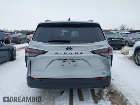 2023 Toyota Sienna LE with VIN 5TDKRKEC7PS179092, listed as a IAAI auction lot 41277144 with 29,861 mi miles. Bid and sale history available at carsss.com. Image 16.