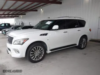 2015 Infiniti QX80 with VIN JN8AZ2ND8F9770294, listed as a IAAI auction lot 41717563 with 169,202 mi miles. Bid and sale history available at carsss.com. Image 2.